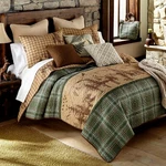 Donna Sharp Spruce Trail Quilt Bedding Set Bear Lodge Cabin Reversible & Tote. Fixed Price $86.95.