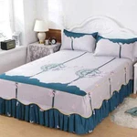 3 Pcs Smooth Sleeping Soft Bedding Quilted Bedspread Linen Sheet Cover. Fixed Price $45.02.