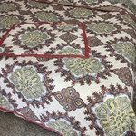Pottery Barn Adina Full/queen Quilted Coverlet & Standard Sham (1) 91X93. Fixed Price $99.88.