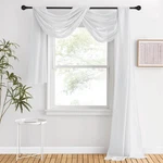 Nicetown Scarf Curtain For Living Room - 60"W X 216"L (pack Of 1), Light Gray. Fixed Price $24.08.