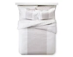 Fieldcrest Lattice Embroidered Comforter Gray & White Queen Two Shams. Fixed Price $55.10.