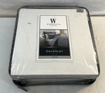 Brand New Wamsutta Bliss Quilted Coverlet Grey. Fixed Price $50.00.