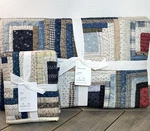 Pottery Barn Lassen Patchwork King Quilt + Sham Blue Cottage. Fixed Price $299.00.