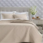 Charter Club Chambray Reversible Quilt - Tan King Size. Fixed Price $38.50.