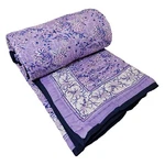 Hand Block Print Jaipuri Famous Razai Soft Warm Quilt Queen Bed Size 90X108 Inch. Fixed Price $126.49.
