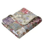 Greenland Home Blooming Prairie Quilted Patchwork Throw. Fixed Price $47.86.