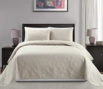 Mk Collection Over Size 118"X106" 3PC Diamond King/california Beige. Fixed Price $40.50.