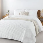 Andency White Queen Size Quilt Bedding Set (90X96 Inch), 3 Pieces Soft Lightweig. Fixed Price $51.70.