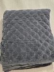 Pottery Barn Velvet Lattice Handcrafted Quilt King Cobalt Blue. Fixed Price $229.00.