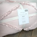Pottery Barn Kids/teen Casual Ruffle Quilt Twin Powdered Blush Pink Cozy Soft. Fixed Price $119.00.