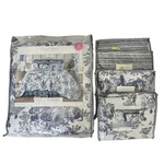 Laurel Manor Toile Garden Cotton Queen Reversible Bedspread + 2 Shams Euro. Fixed Price $249.99.