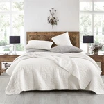 Quilt Set King Size, Stone-washed Chic Rustic Cream White Coverlet With Classic. Fixed Price $90.99.