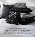 Nine West 8-PIECE Black Leopard Comforter Set Jet Queen. Fixed Price $88.02.