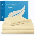 Ashton Sheets 100% Egyptian Cotton King Size Bed - 4 Pc 800 High Threa.... Fixed Price $92.81.