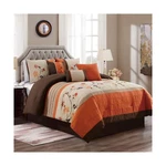 Chezmoi Collection Serene 7-PIECE Luxury Autumn Floral Embroidery Comforter S.... Fixed Price $121.32.