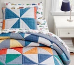 Pottery Barn Kids Pinwheel Quilt & Shams Twin (us Stock). Fixed Price $107.99.