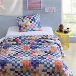 Urban Shop 2-PIECE Textured Multi-check Comforter Set, Twin/twinxl. Fixed Price $33.11.
