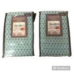 Anthology Bungalow Euro Shams Set Of 2 Jade Green White New. Fixed Price $24.75.