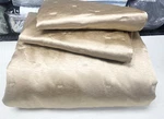 Hotel Collection Glint Full / Queen Quilted Coverlet And Two Shams Gold. Fixed Price $134.99.