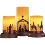 Collections Etc Led Flameless Christmas Nativity Scene Candles, Holiday Home .... Fixed Price $44.69.