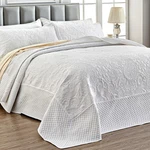 Qucover White Oversized King Bedspread, Soft Microfiber Lightweight Californi.... Fixed Price $92.58.