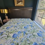 Waverly Floral Flourish Reversable Striped Hydrangea Twin Quilt Sham Cottagecore. Fixed Price $99.99.