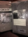 New 2 Dkny Donna Karan Standard/queen Pillow Shams Grey Gray Loft Stripe. Fixed Price $36.99.