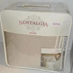 Nostalgia Home Lexington Taupe Ivory King Bedspread New 1ST Quality $300. Fixed Price $69.98.