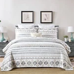 Sahsahcasa Quilt Queen Size, Set, 100% Cotton Boho, Bedding B.... Fixed Price $128.73.