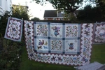 NB275 100% Cotton Quilted Bedspread & Oxford P/ Cases Ltd Edition Legacy Usa. Fixed Price $119.93.
