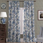 Royal Blue Curtains 108 Inches Long For Living Room,spring Nautical French Co.... Fixed Price $69.17.