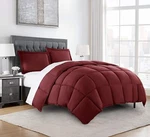 Chezmoi Collection 3-PIECE Burgundy Ultra Soft Down Alternative Comforter Set. Fixed Price $46.99.
