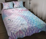 Mermaid For Girl Custom Name Quilt Blanket Pillowcases Bedding Set Bedspread. Fixed Price $77.99.