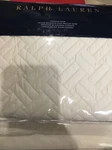 Ralph Lauren 3PC Greenwich Quilted F/q Euro Shams Hollywood Cream Nip $645. Fixed Price $364.69.