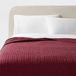 Full/queen Tencel Quilt Wine Red Threshold: Oeko-tex Certified, Cooling,. Fixed Price $32.29.