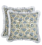 Ridhi Block Print Asparagus Green Throw Pillow Cover 20" X Pair Set Of. Fixed Price $54.88.