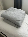 Pottery Barn Vintage Washed Cotton Linen Comforter Cal/king Cloud Blue New. Fixed Price $150.00.