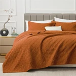 Exq Home Quilt Set Twin Size Umber 2 Piece,lightweight Soft Coverlet Modern S.... Fixed Price $41.68.