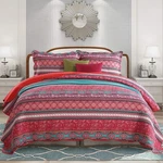 Newlake Cotton Bedspread Quilt Sets-reversible Patchwork Coverlet Set, Stripe.... Fixed Price $106.89.