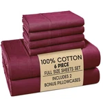 Casa Platino Full Size Set 6 Piece Cooling 100% Cotton. Fixed Price $62.20.