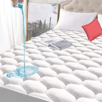 Twin Xl Size Quilted Fitted Waterproof Mattress Pad, Premium Hollow Material .... Fixed Price $45.84.