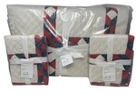 Pottery Barn Larkin Cotton Handcrafted Full Queen Quilt + 2 Standard Shams Nwt. Fixed Price $324.99.