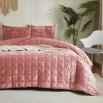 Wondnuga Luxury Soft Velvet Quilt Set King Size - Lightweight Bedding. Fixed Price $79.18.