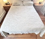 Jc Penney Home Collection Natural Matelasse Full Bedspread & Sham Green 88. Fixed Price $49.95.