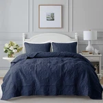 B2EVER Boho Quilt California King Size Bedding Set With Pillow Shams, Navy Bl.... Fixed Price $58.93.
