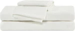 Sleep Zone 4 Pieces Jersey Knit Sheet Set, Ultra Soft Full, White. Fixed Price $33.63.