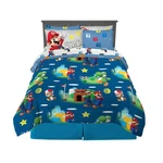 7 Piece Queen Size Super Mario Bros. Bedding Set Franco Kids Soft Comforter. Fixed Price $154.99.