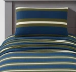 Teen Full Rugby Stripe Jersey Sheet Set - Makers Collective. Fixed Price $15.00.