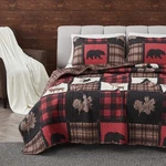 Great Bay Home Bedding Set, Lodge Bedspread Size Quilt With 2 Shams, Cabin 3. Fixed Price $67.79.