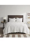 Madison Park Aster 3 Piece Embroidered Faux Fur Coverlet Set Ivory Bedding. Fixed Price $35.00.